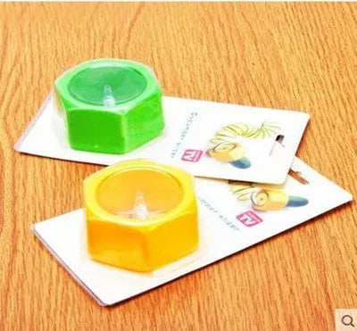Yellow and green ABS plastic vegetable cutter slicer with 8cm diameter for kitchen use