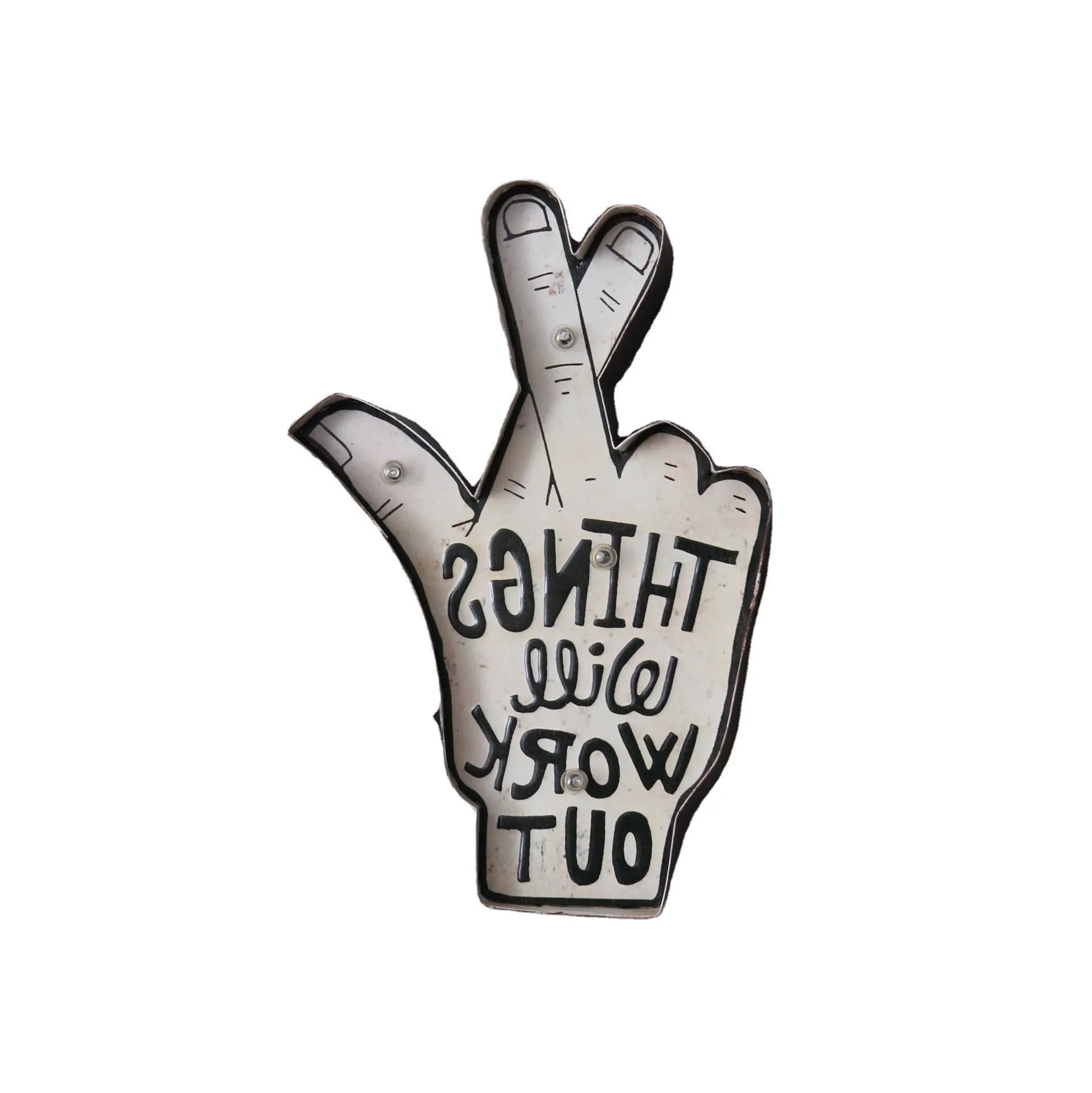 Flexible LED neon sign light shaped into custom design for wall decoration with vintage metal frame