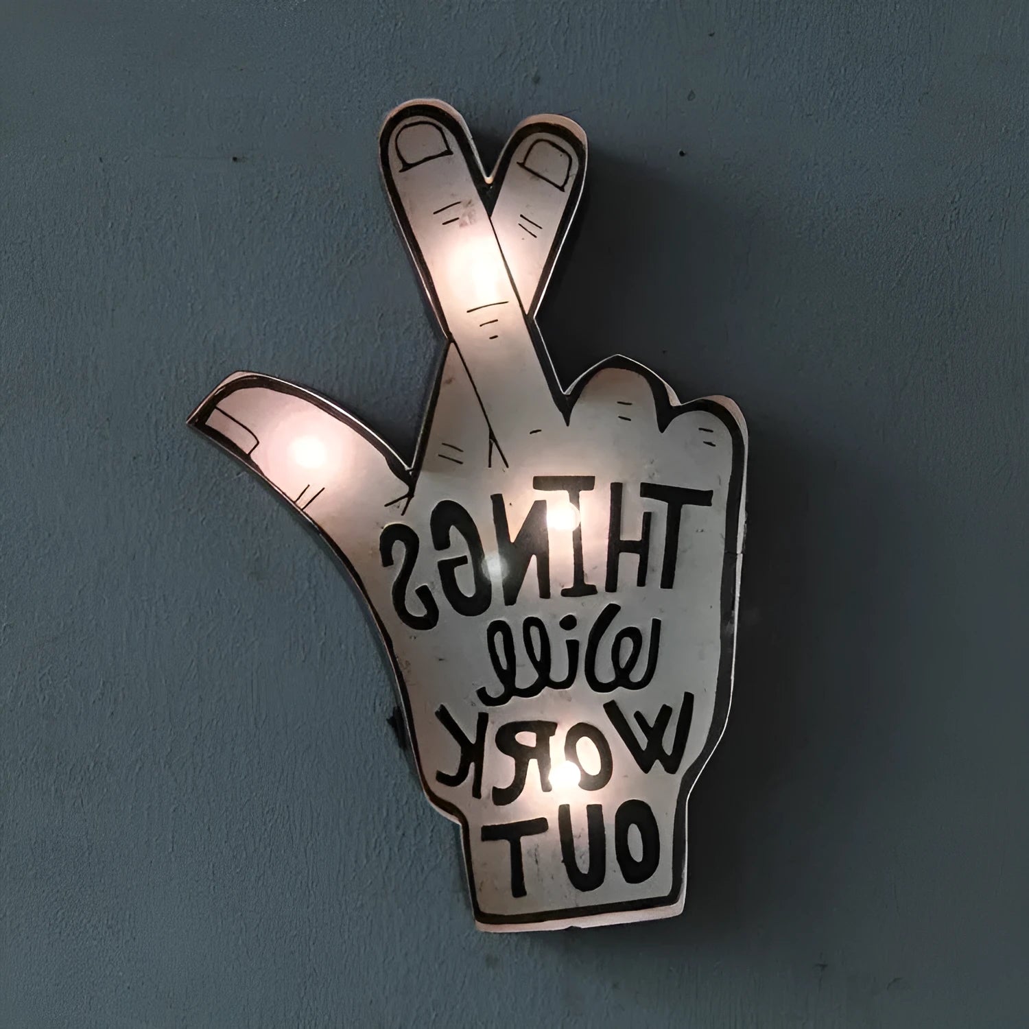 Flexible LED neon sign light shaped into custom design for wall decoration with vintage metal frame