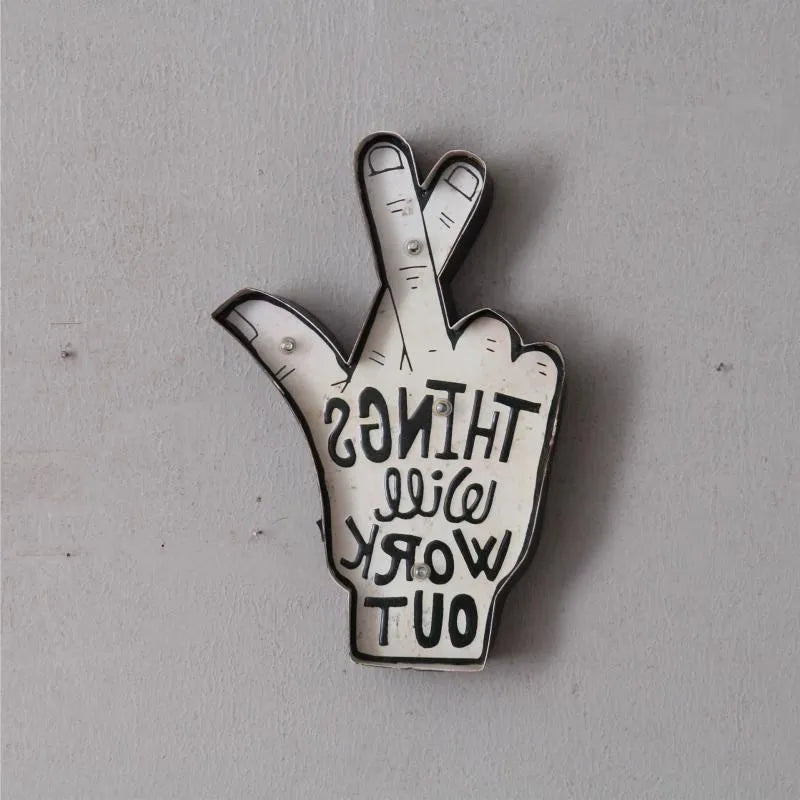 Flexible LED neon sign light shaped into custom design for wall decoration with vintage metal frame
