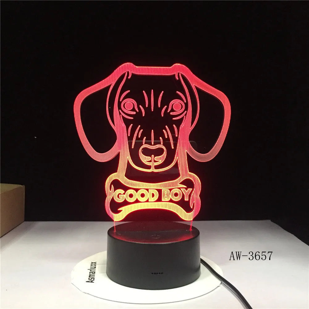 Pastoral-style gradient colour LED table lamp with remote control on a bedside table.