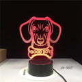 Pastoral-style gradient colour LED table lamp with remote control on a bedside table.