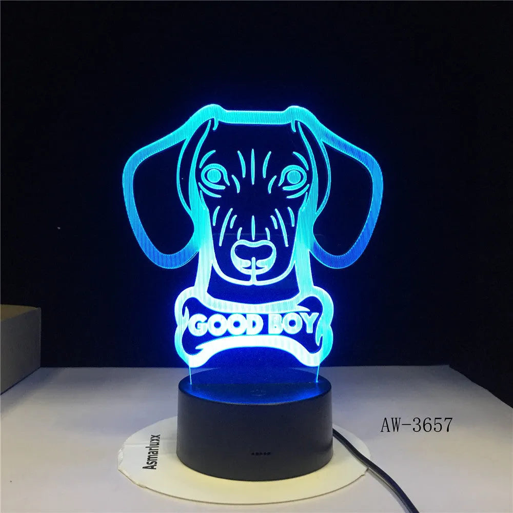 Pastoral-style gradient colour LED table lamp with remote control on a bedside table.