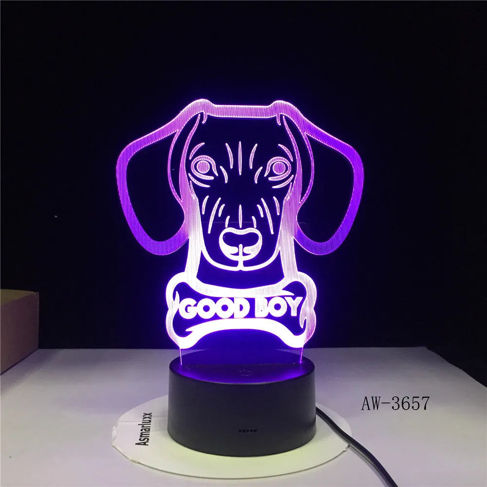 Pastoral-style gradient colour LED table lamp with remote control on a bedside table.