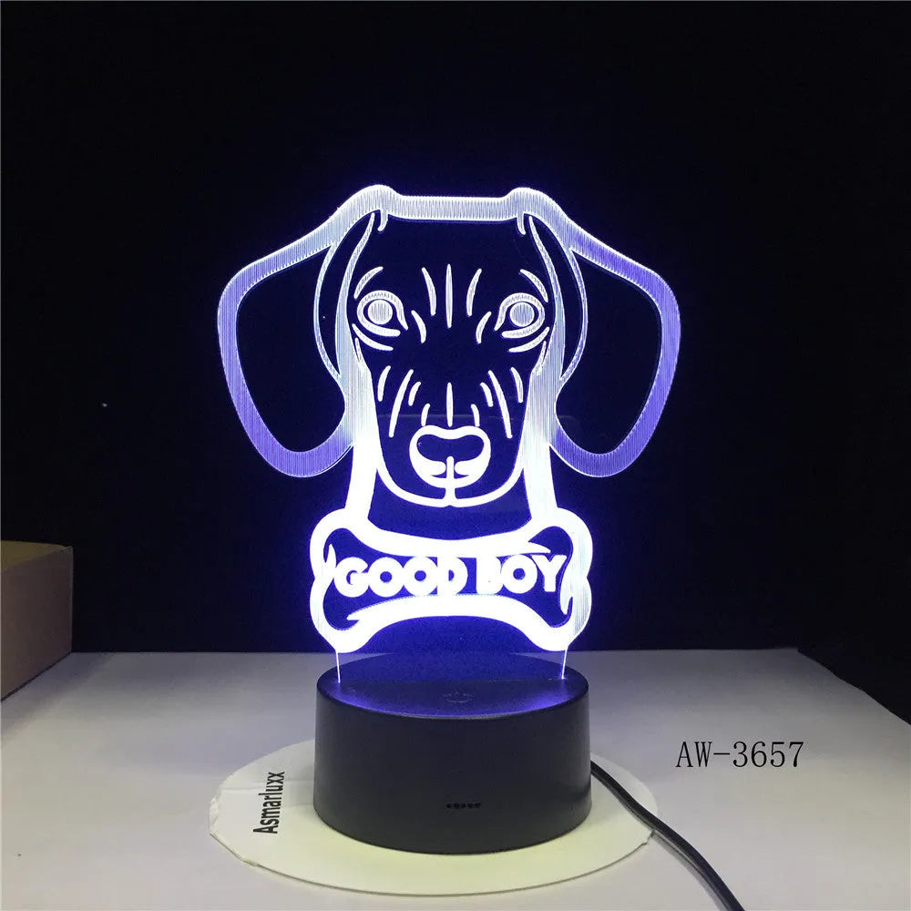Pastoral-style gradient colour LED table lamp with remote control on a bedside table.