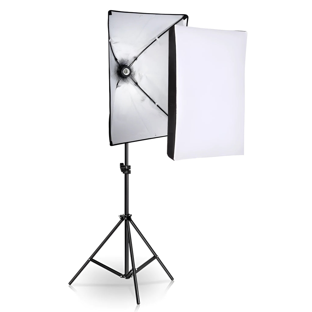 50x70cm photography softbox kit with 2 metre light stand for portrait shooting