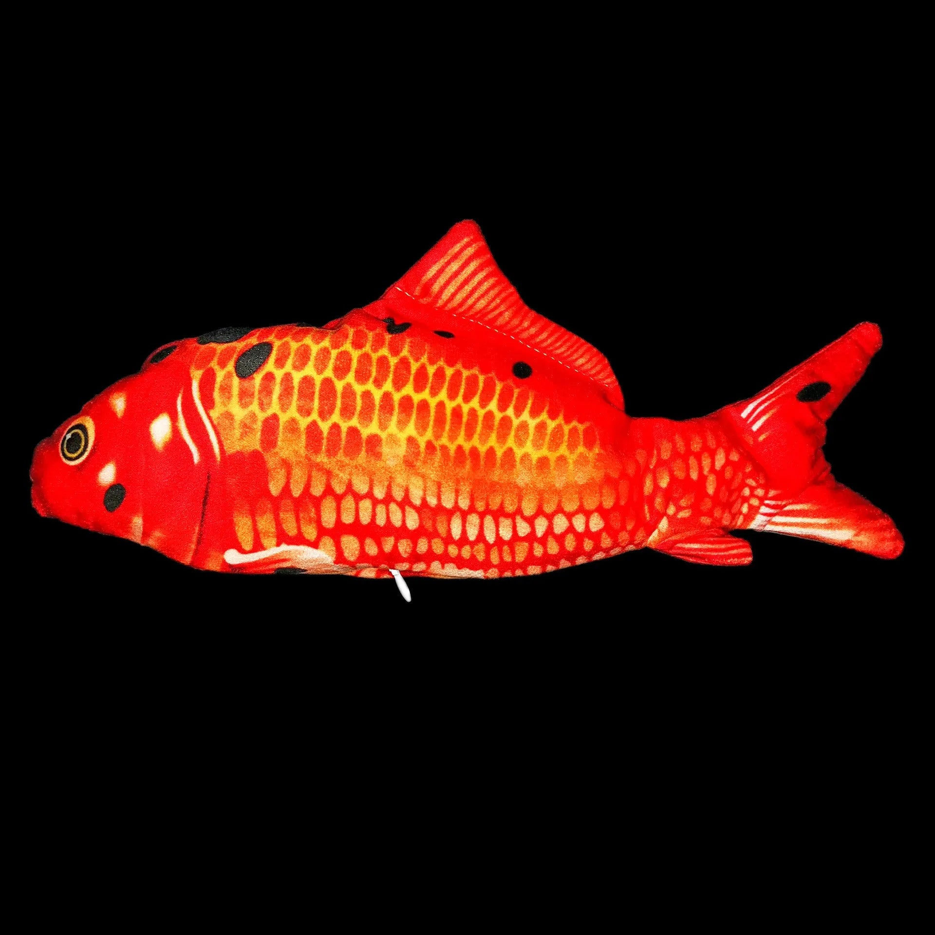 Electronic jumping fish cat toy with USB charging cable, 30cm multicolour fish design