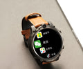 Black 4G smartwatch with a 1.6-inch screen on a wrist strap, showing a video call interface.