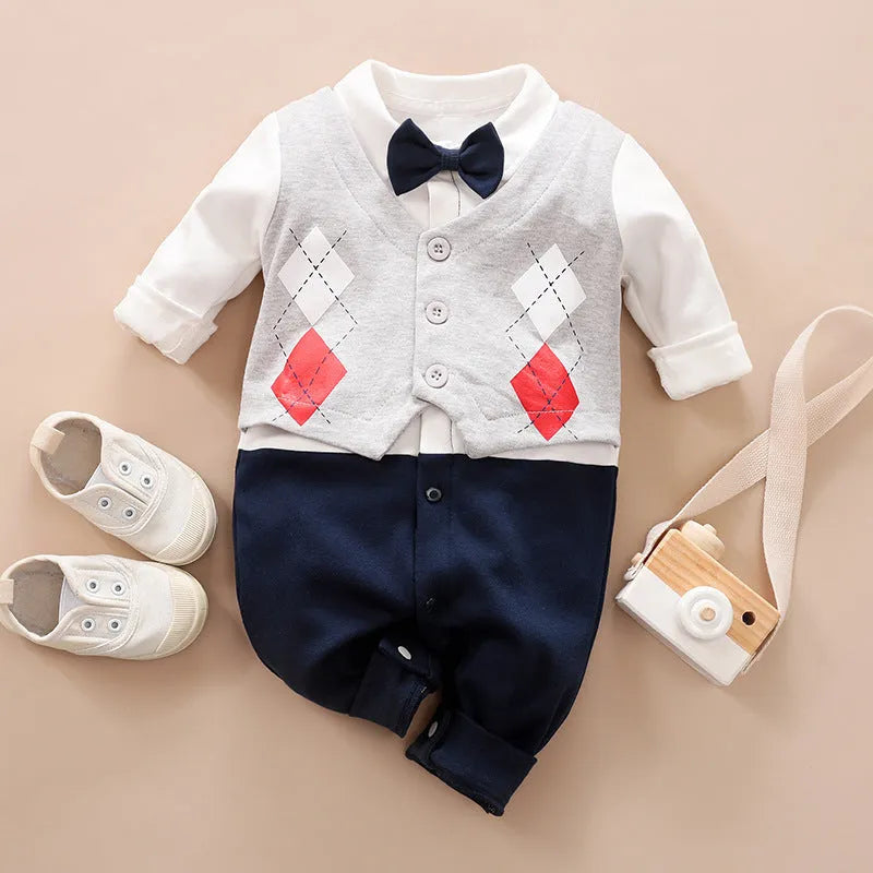 Cotton baby jumpsuit long sleeves spring autumn clothing multiple style options