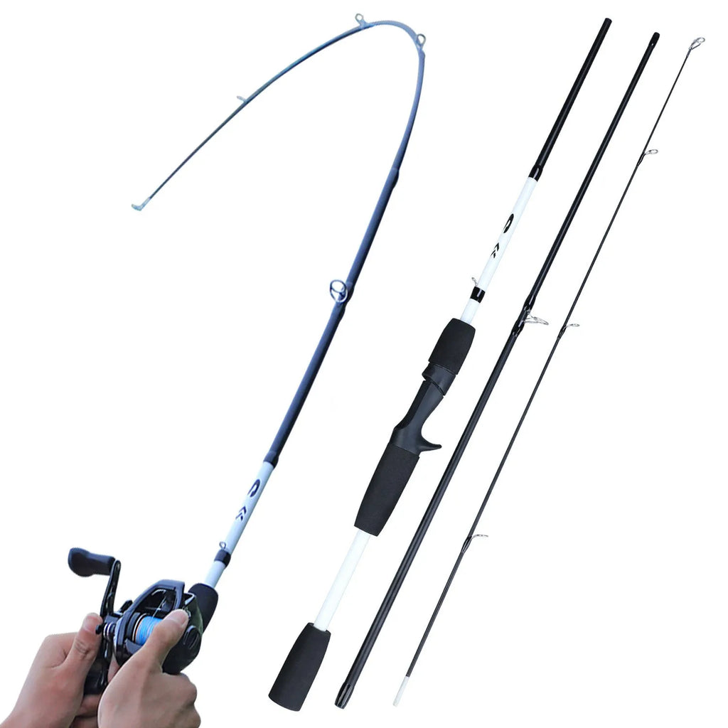 Sougayilang carbon fibre multi-section spinning casting fishing rod