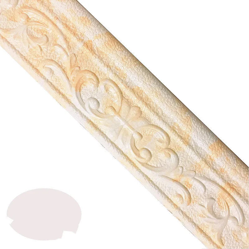 Medium self-adhesive waistline border with grid pattern for living room anti-fouling protection