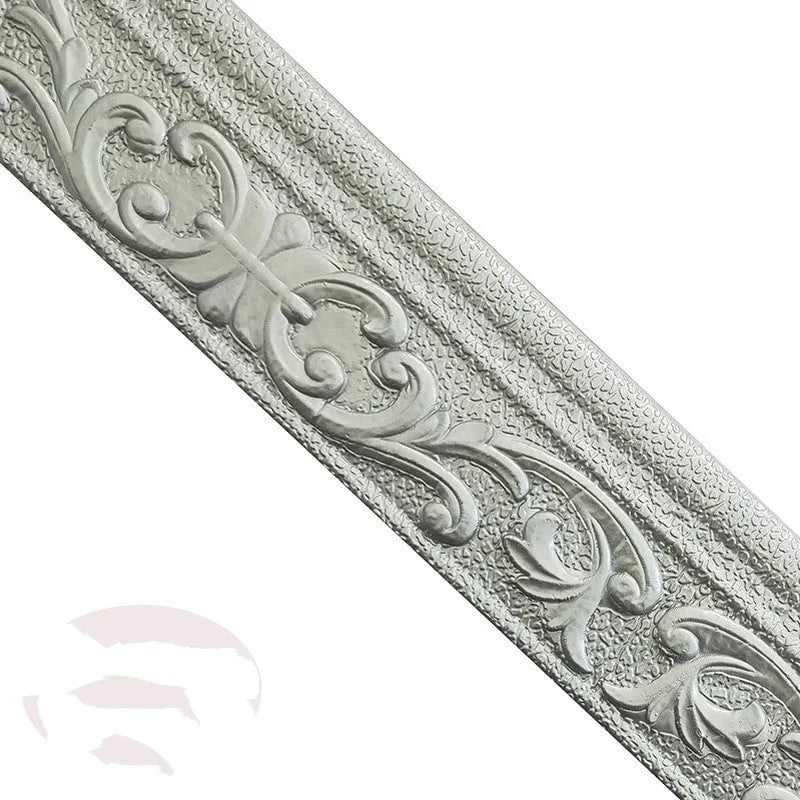 Medium self-adhesive waistline border with grid pattern for living room anti-fouling protection