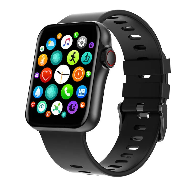Colour screen Bluetooth smartwatch with split display showing time and notifications