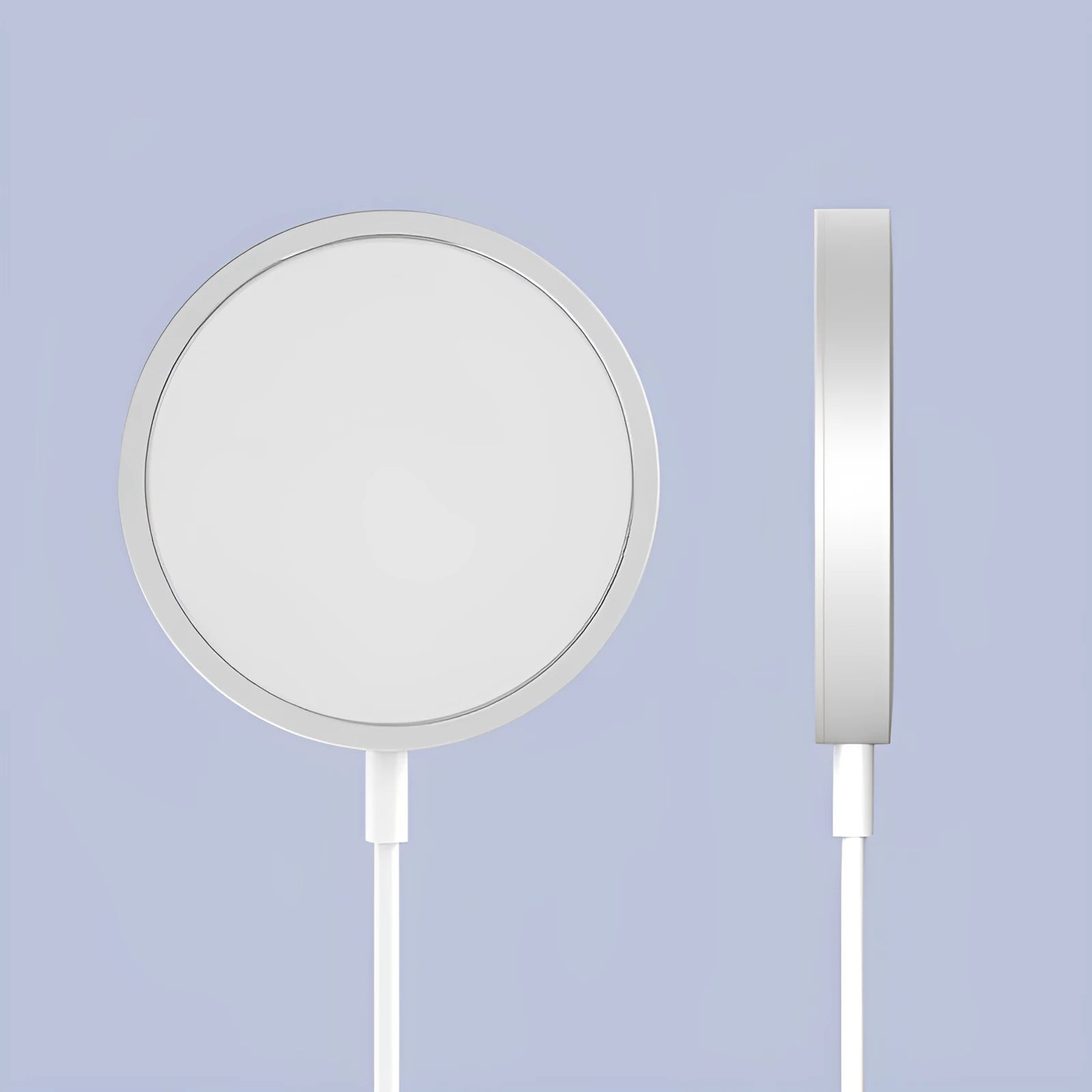 Magsafe magnetic wireless charger for iPhone 12 and 13 in silver, black, blue or red colours