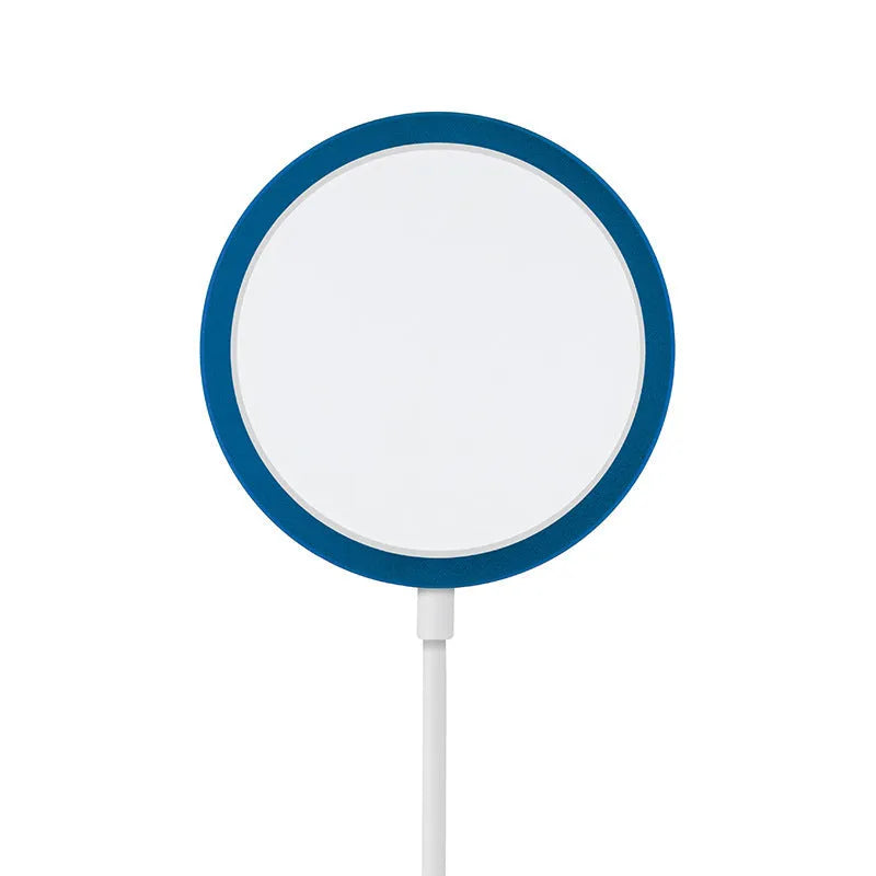 Magsafe magnetic wireless charger for iPhone 12 and 13 in silver, black, blue or red colours