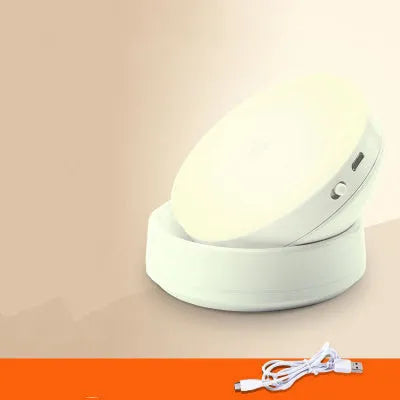 Wireless body sensing LED cabinet lights with motion detection for automatic night-time illumination