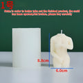 Shy Female Body silicone candle mould shown in one of three available detailed styles