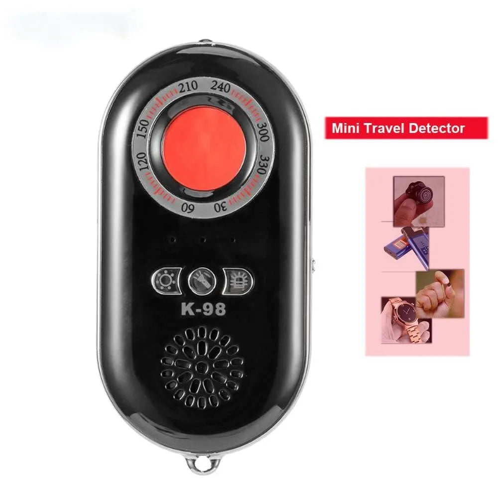 Compact wireless vibration alarm detector for travel security measuring 85mm long