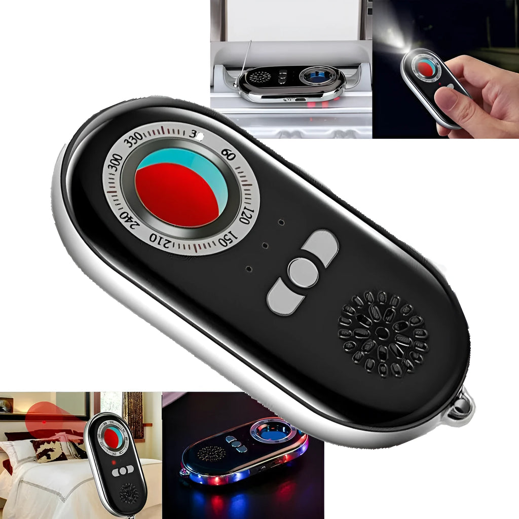 Compact wireless vibration alarm detector for travel security measuring 85mm long