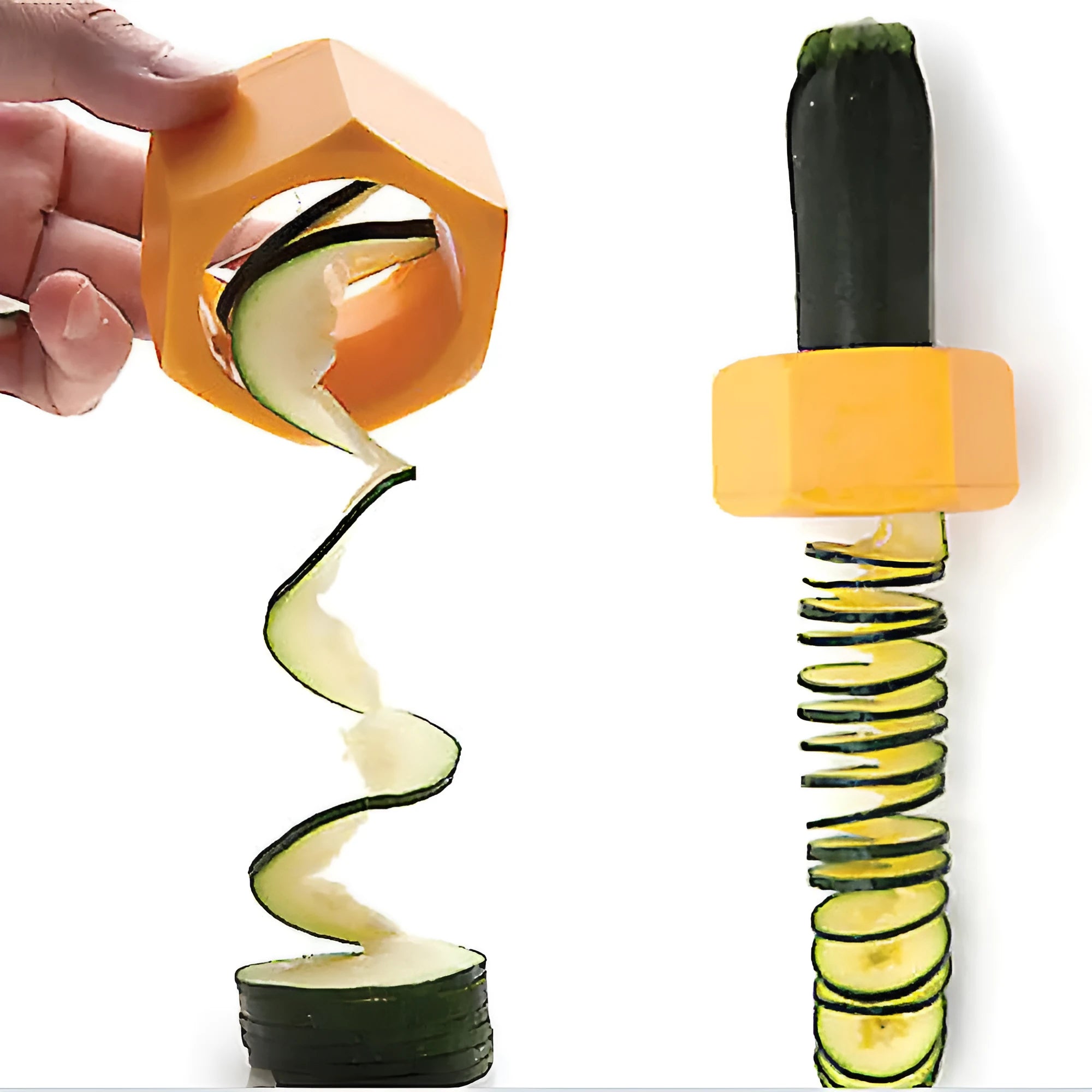 Yellow and green ABS plastic vegetable cutter slicer with 8cm diameter for kitchen use