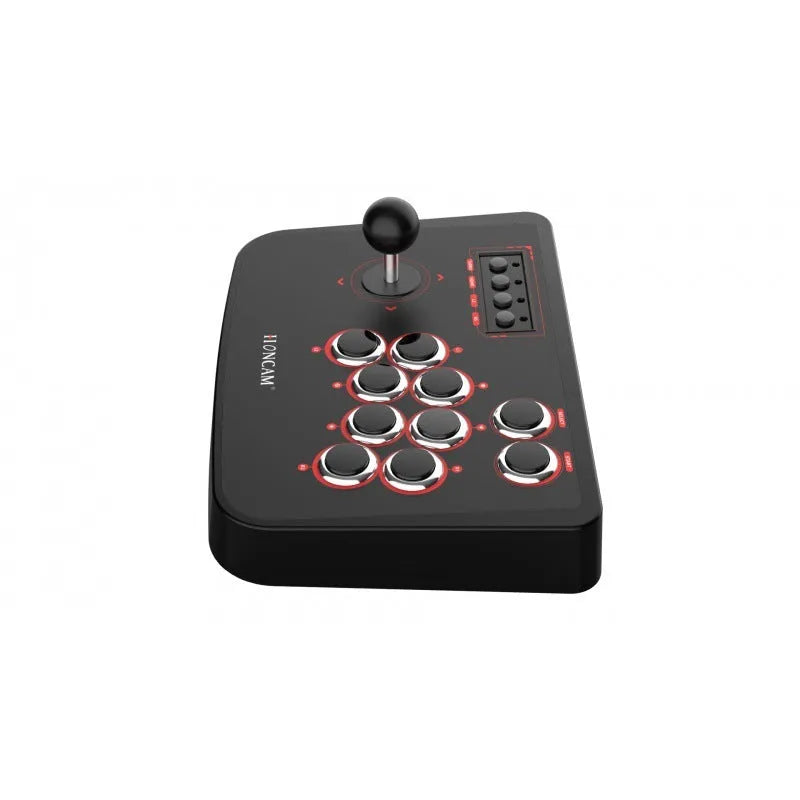 Arcade Gamepad Joystick Fighting Stick Wired USB Controller for PS4 PS3 Switch PC Plug and Play Street Fighting Feeling Joystick with Turbo Mode 2.5M Cable ABS Material Black
