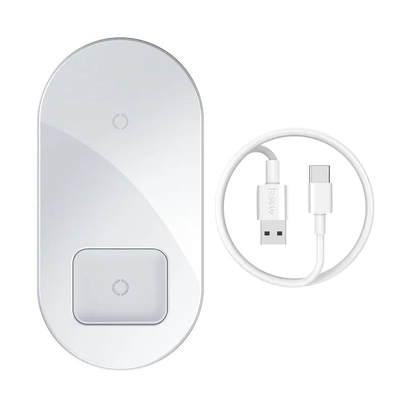 Baseus Minimalist 2-in-1 Wireless Charger Pro Version for phones and AirPods