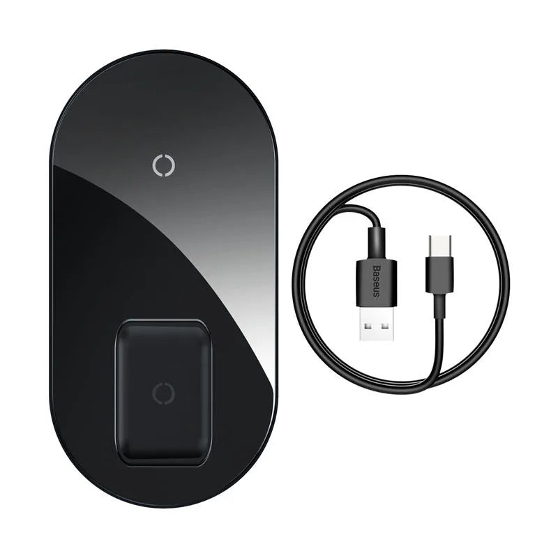 Baseus Minimalist 2-in-1 Wireless Charger Pro Version for phones and AirPods