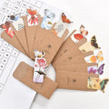 A single butterfly design paper bookmark with dimensions 13.5 cm by 5.5 cm.