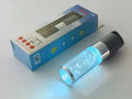 Compact colourful Bluetooth speaker with crystal light feature in pink, black, silver, or green.