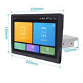 Black Android car navigator with rotating 10.1 inch screen for GM vehicles