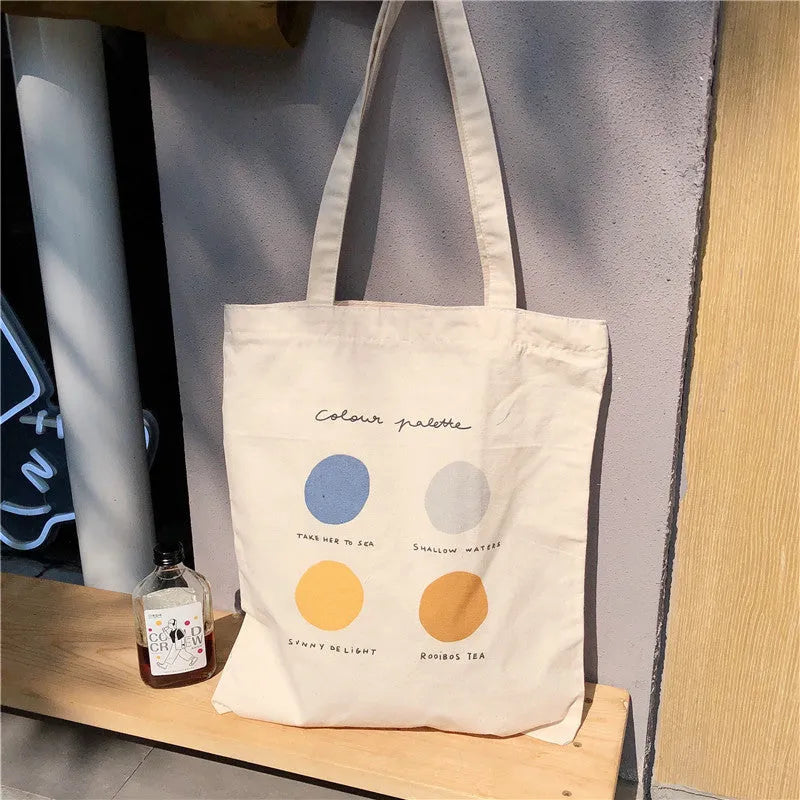 Women's geometric print canvas tote shopper bag with zip closure in light pink colour option