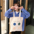 Women's geometric print canvas tote shopper bag with zip closure in light pink colour option