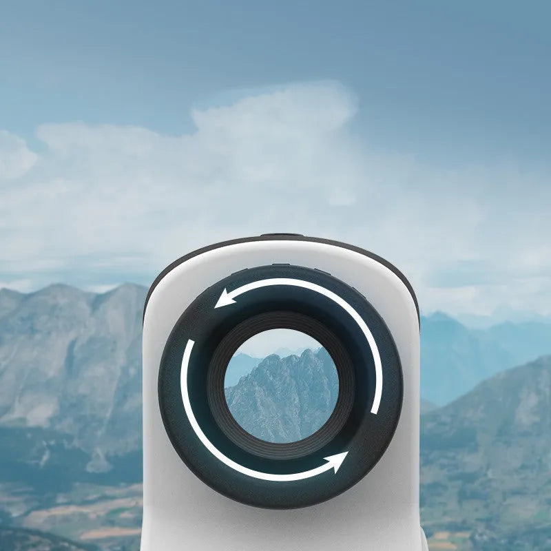 Golf laser rangefinder telescope for outdoor distance measurement up to 1500 metres