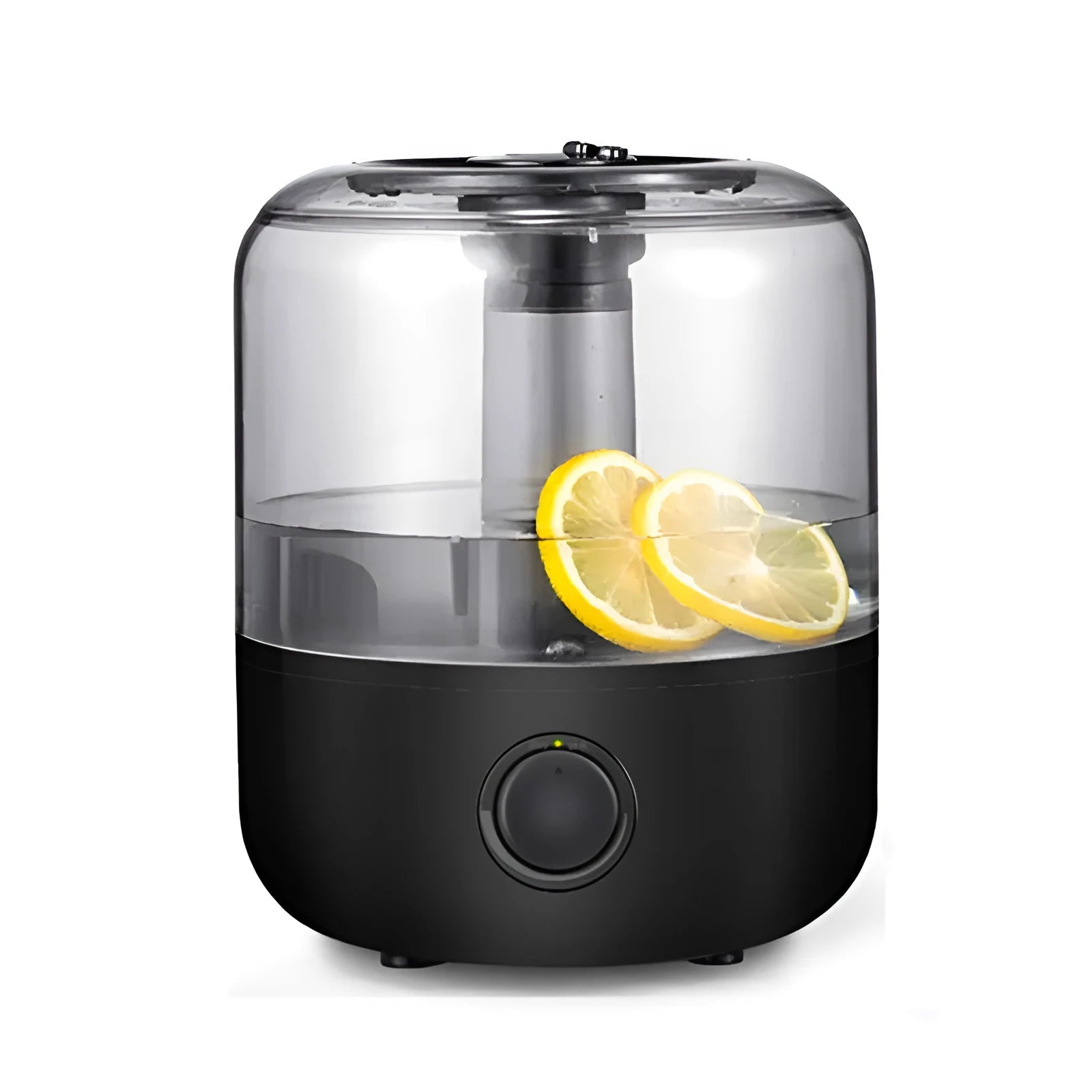 Black and white ultrasonic humidifier with 3 litre tank and mechanical controls