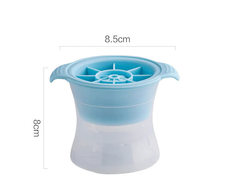 Silicone ice tray showing ice hockey artifact shapes and colourful geometric mould options