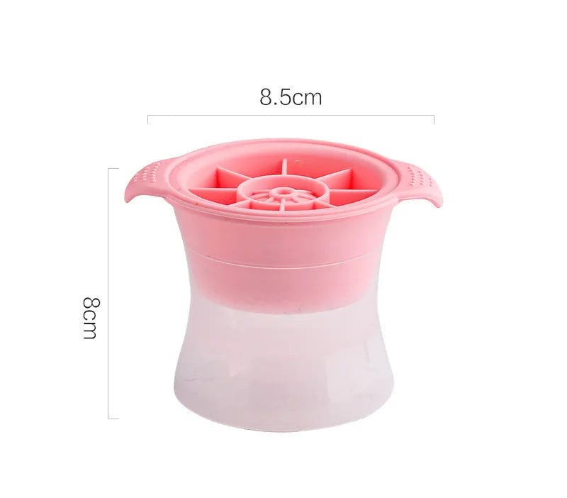 Silicone ice tray showing ice hockey artifact shapes and colourful geometric mould options