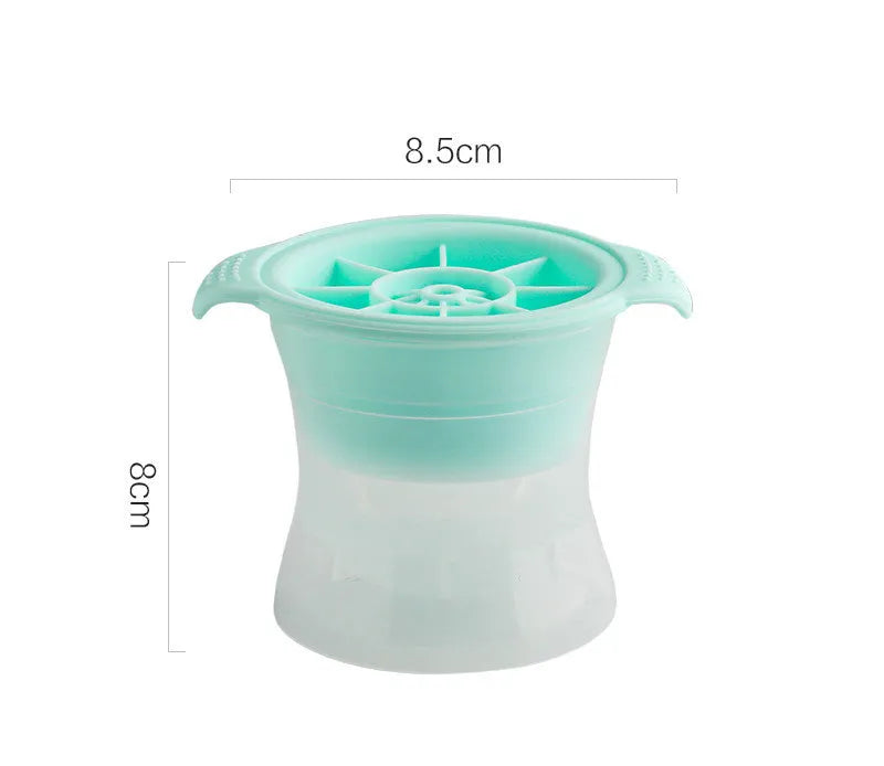 Silicone ice tray showing ice hockey artifact shapes and colourful geometric mould options