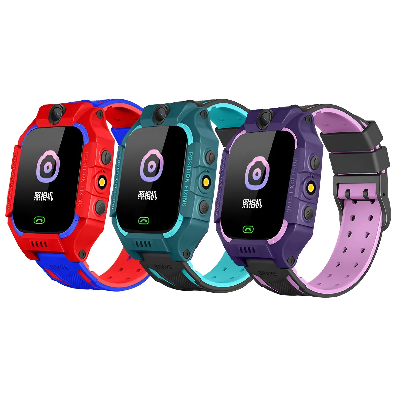 Z6 Q19 children's smartwatch in green, purple, or red with a 1.44-inch touch screen display.