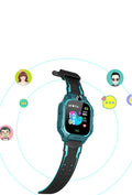 Z6 Q19 children's smartwatch in green, purple, or red with a 1.44-inch touch screen display.