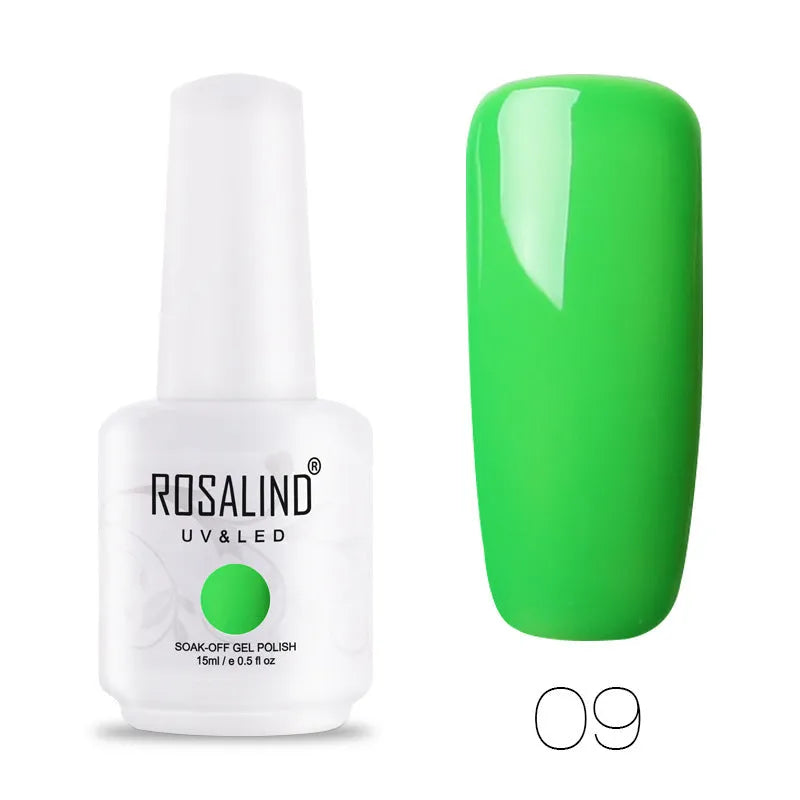 ROSALIND Gel Colour Phototherapy Glue 15ml bottle in a hot shade with UV curable resin