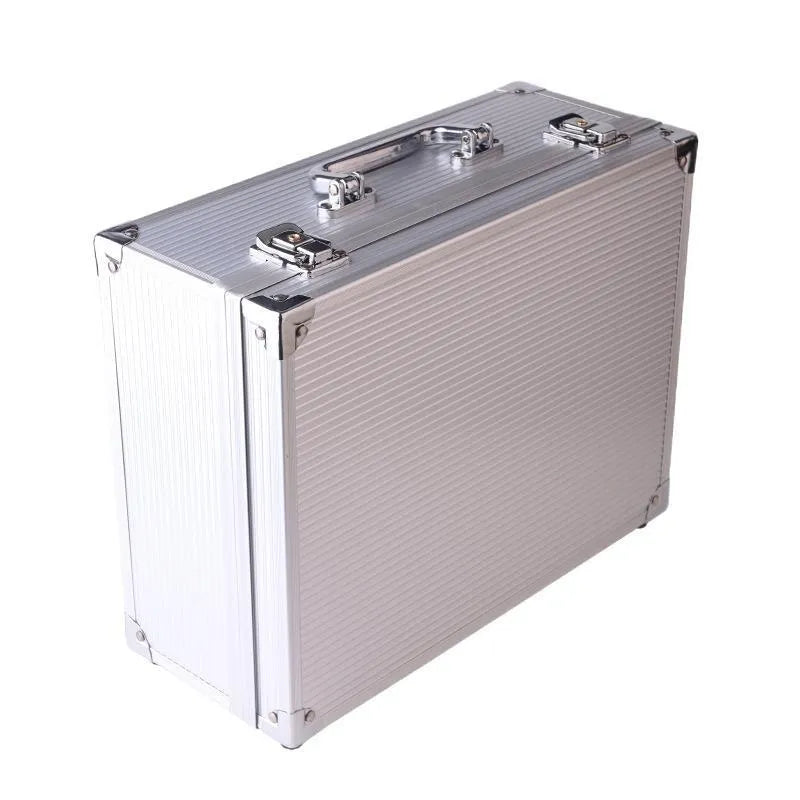 Black aluminium alloy tattoo equipment storage box for tattoo set organisation
