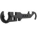 Black combination wrench for AR15 and M4 rifle maintenance with dual-purpose design