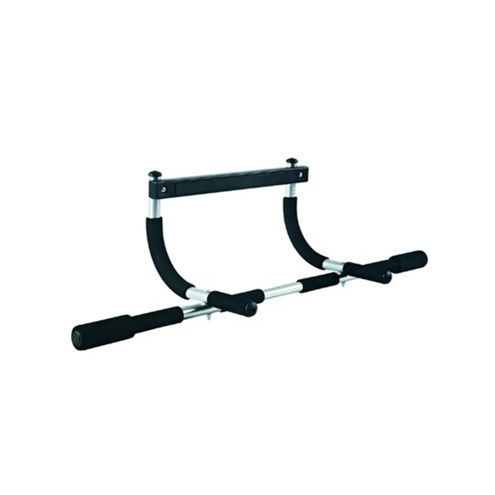 Black steel pipe pull-up bar for indoor fitness training equipment
