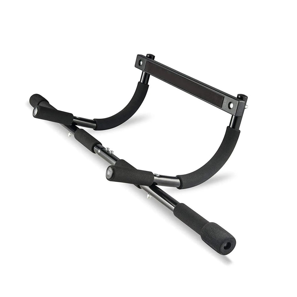 Black steel pipe pull-up bar for indoor fitness training equipment