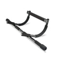 Black steel pipe pull-up bar for indoor fitness training equipment