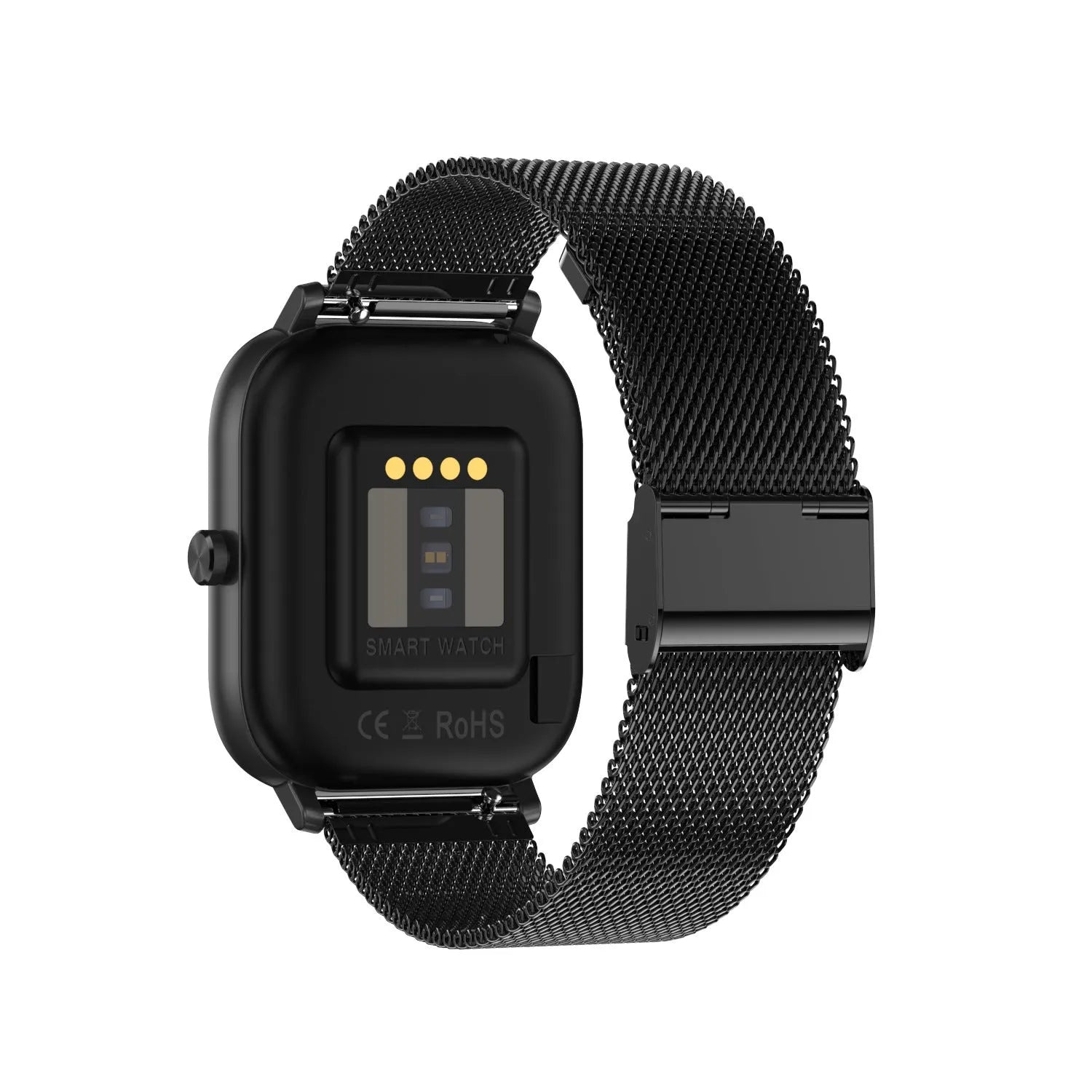 Smart bracelet with 1.54-inch screen showing health metrics including heart rate and blood pressure