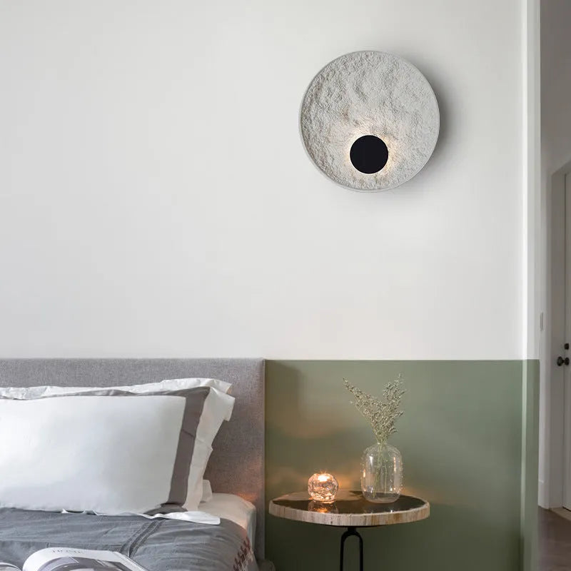 White iron hotel designer wall lamp in simple modern style for bedroom bedside lighting