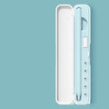 Hard protective case for Apple Pencil with magnetic closure showing internal storage compartments