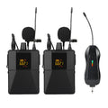 Little Bee X3 black wireless lavalier microphone with a clothing clip.