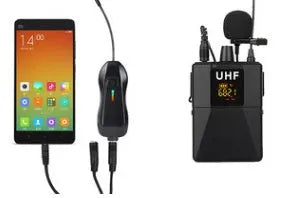Little Bee X3 black wireless lavalier microphone with a clothing clip.